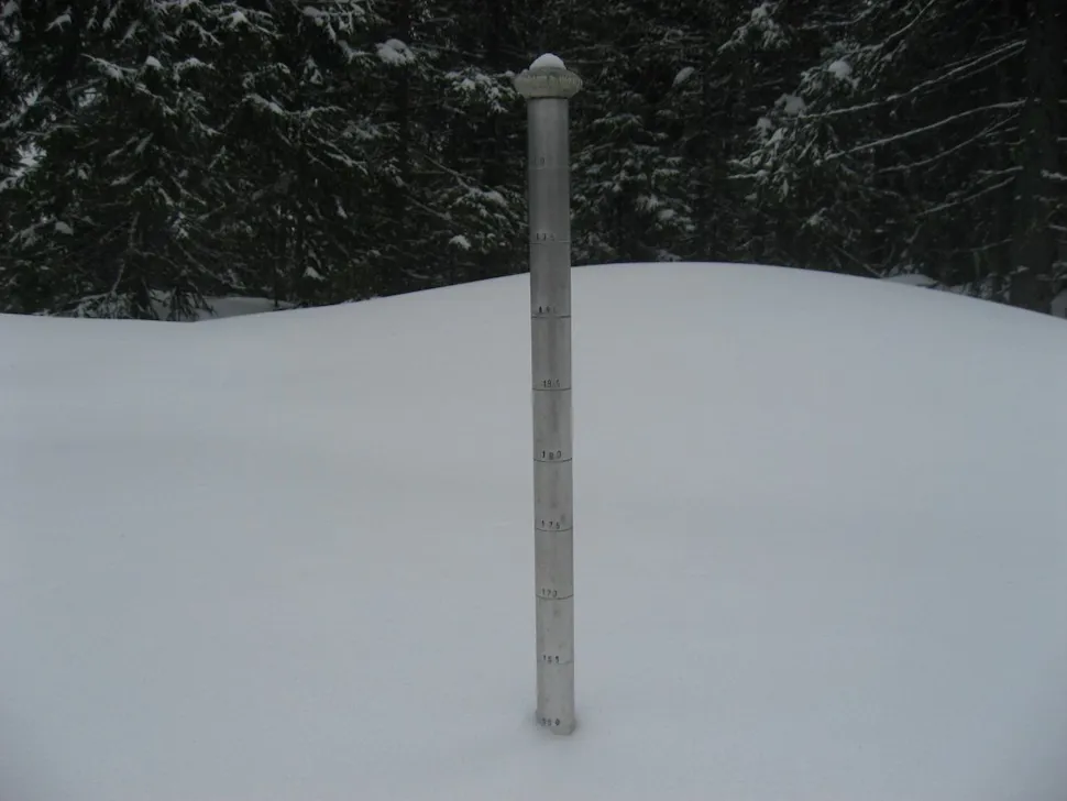 160 cm snø på Snøploghøgda