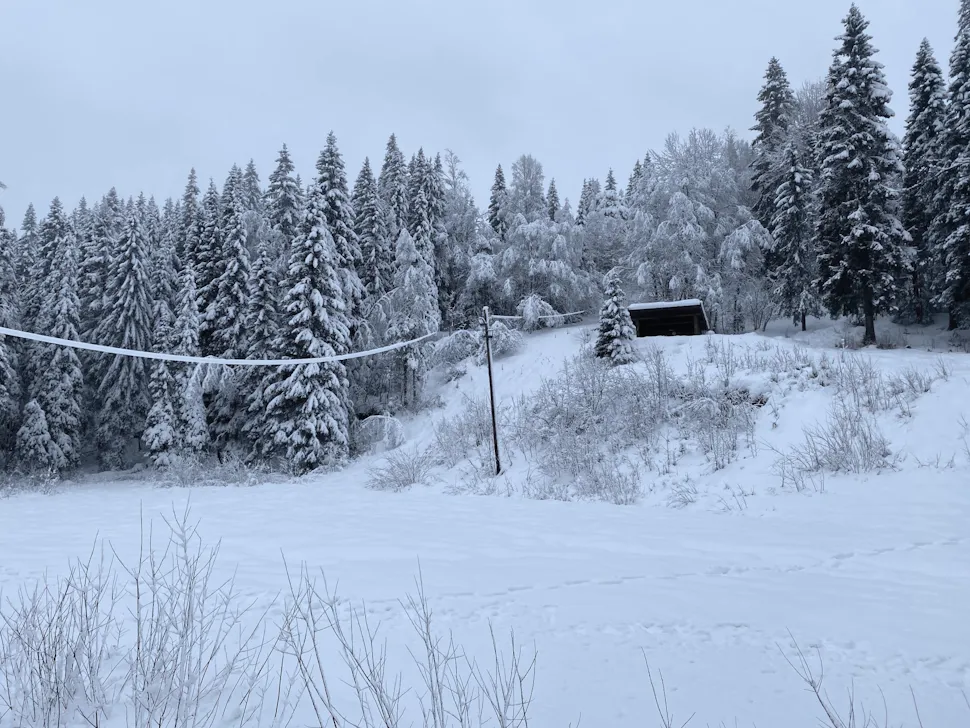 Mye snø ved skileiken på Kleiva