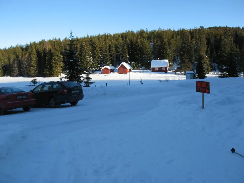 Utfartsparkeringen i Ullvildsdalen