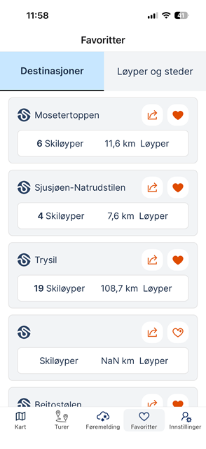 Eksempel favorittdestinasjon.