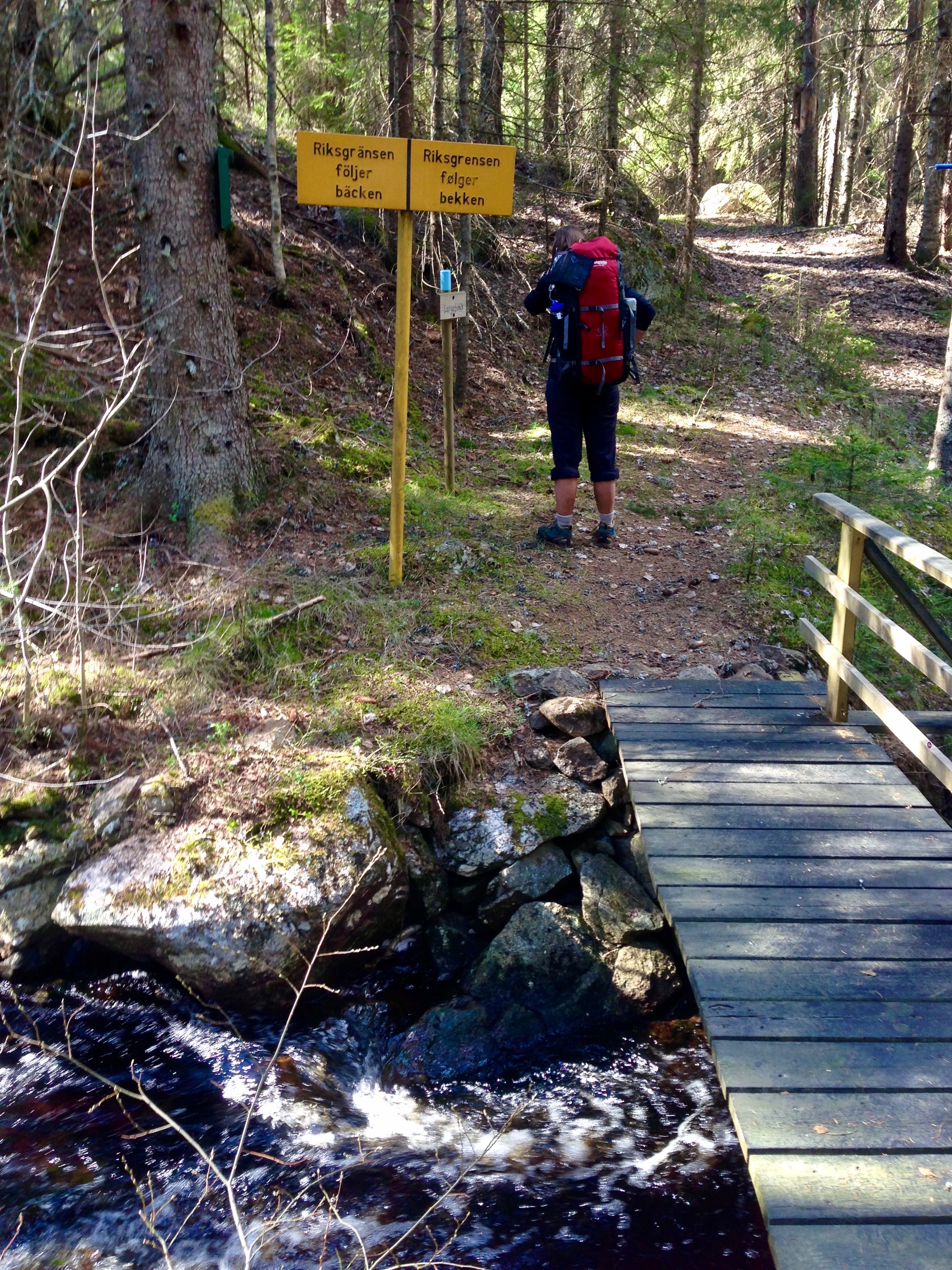 Fra grenseovergangen i Flyktningeruta