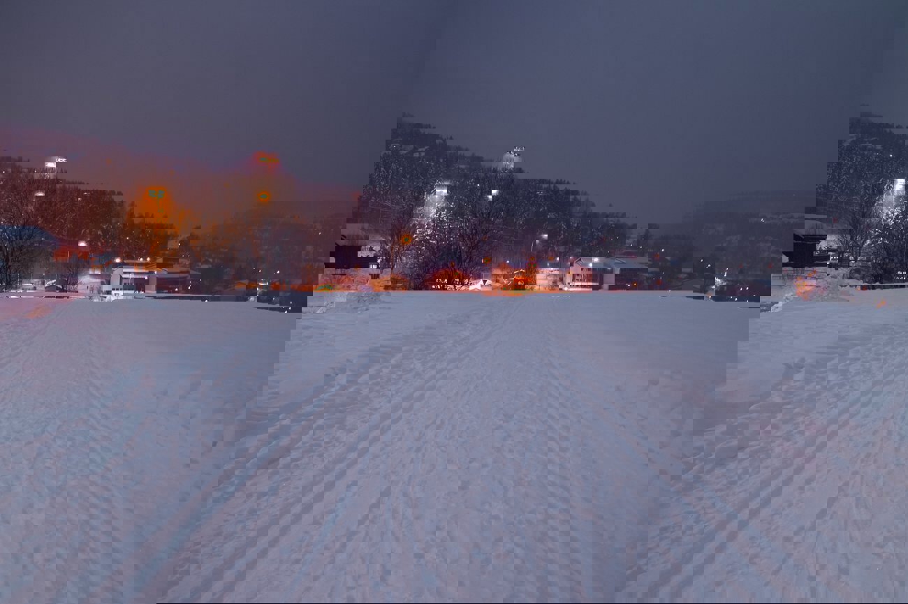 Skispor på Helsetjordet