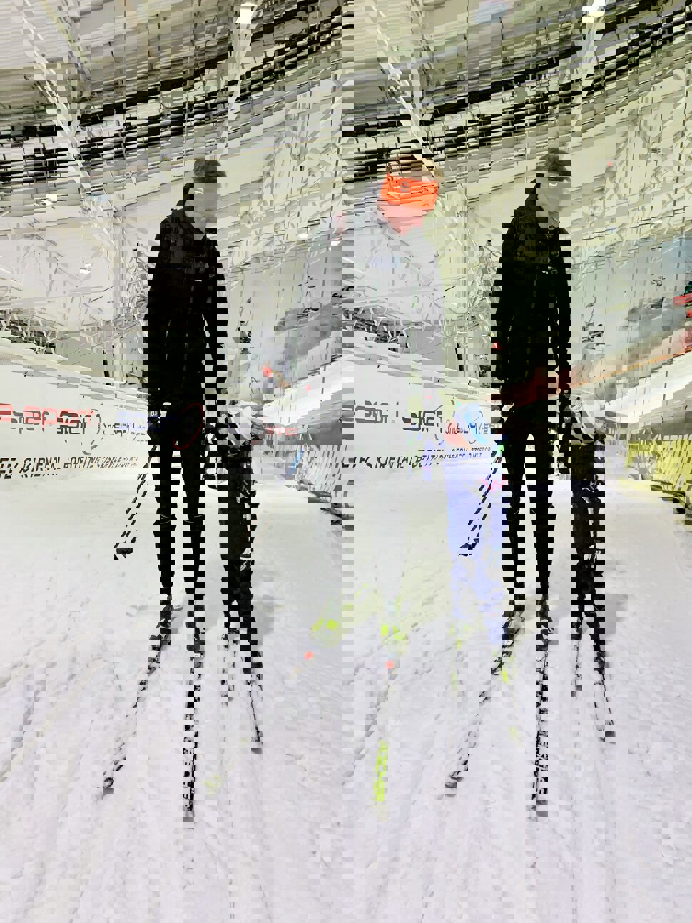 Snø under beina innendørs