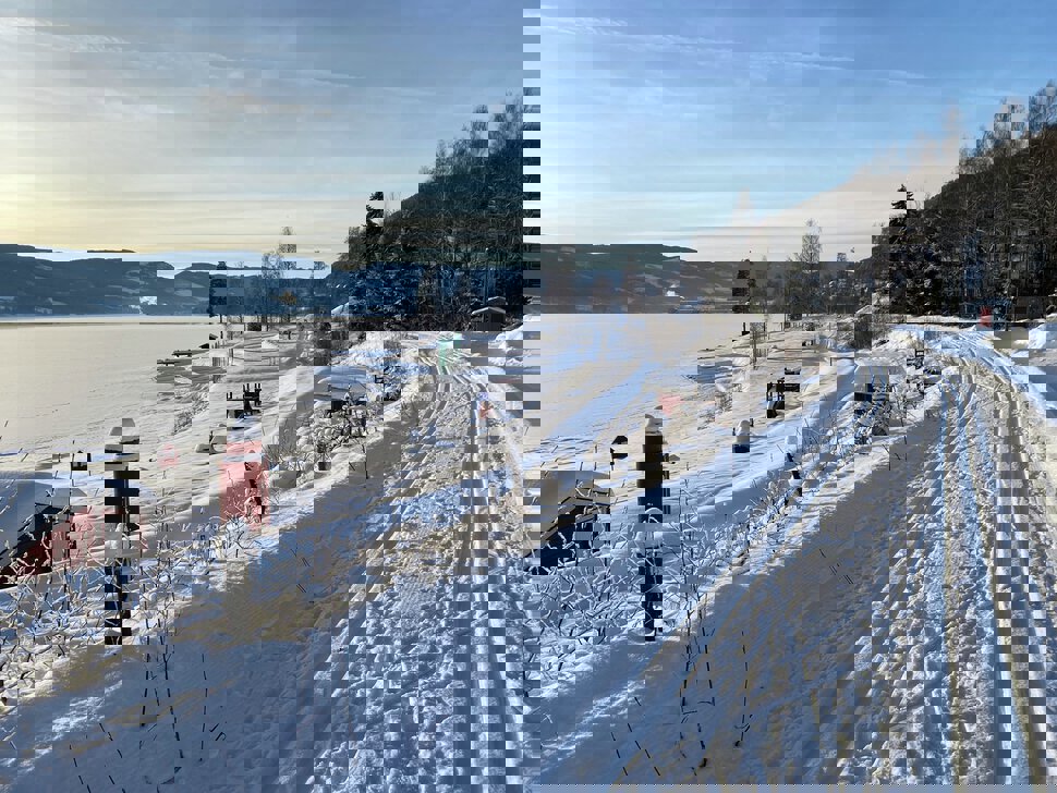 Vinter ved Sagvika badeplass