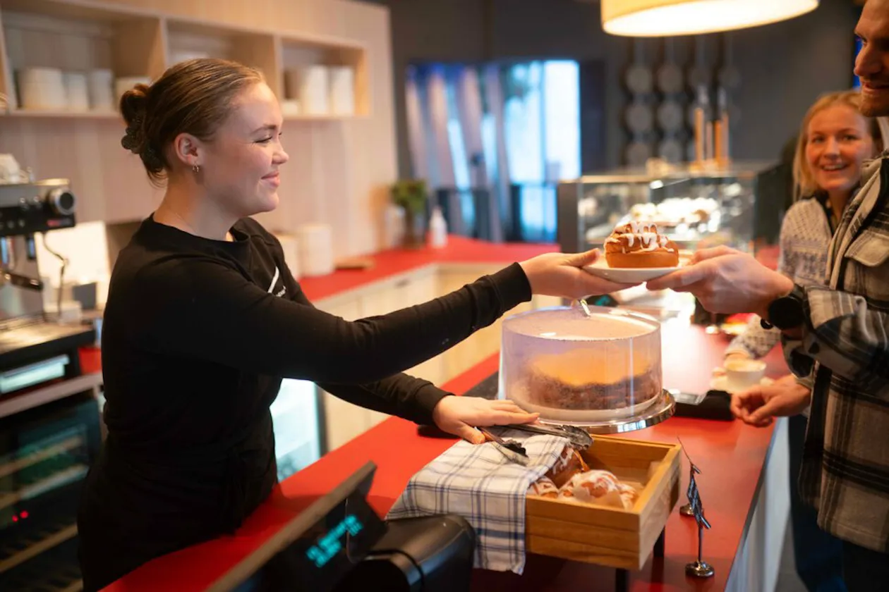 I Hoppkafeen får du Vangen-boller og andre herligheter I Hoppkafeen får du Vangen-boller og andre herligheter