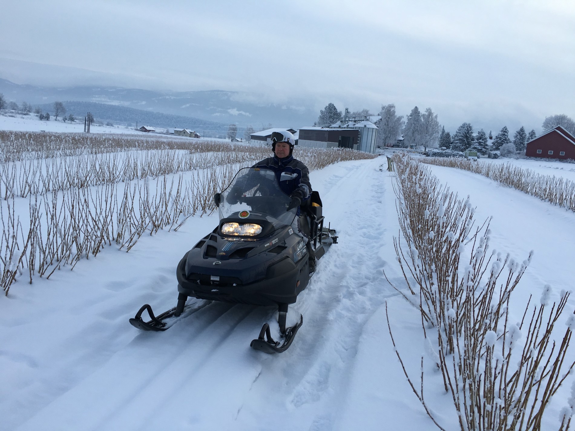 Anders klar for en runde på Røyse