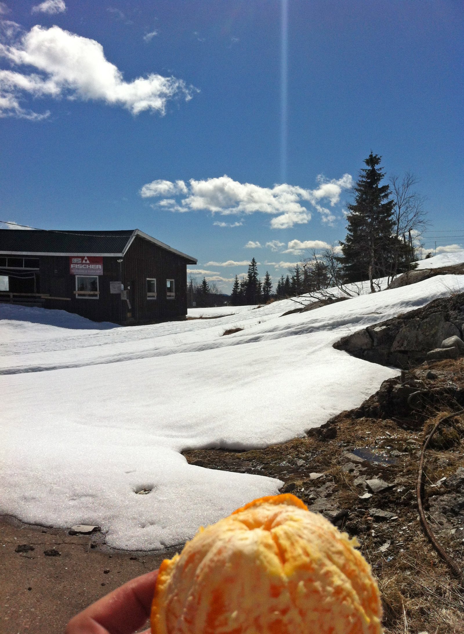 Appelsinpause ved fjellstua