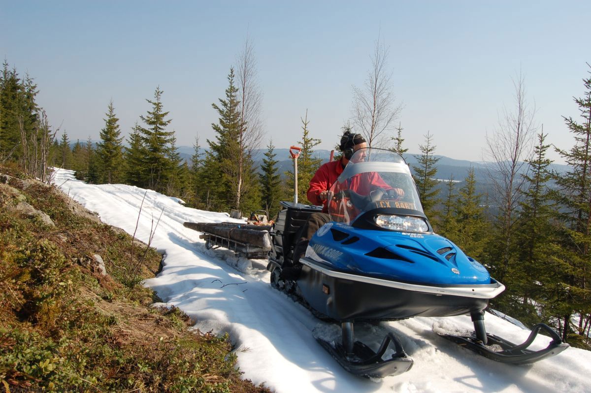 Årets siste snøskutertur