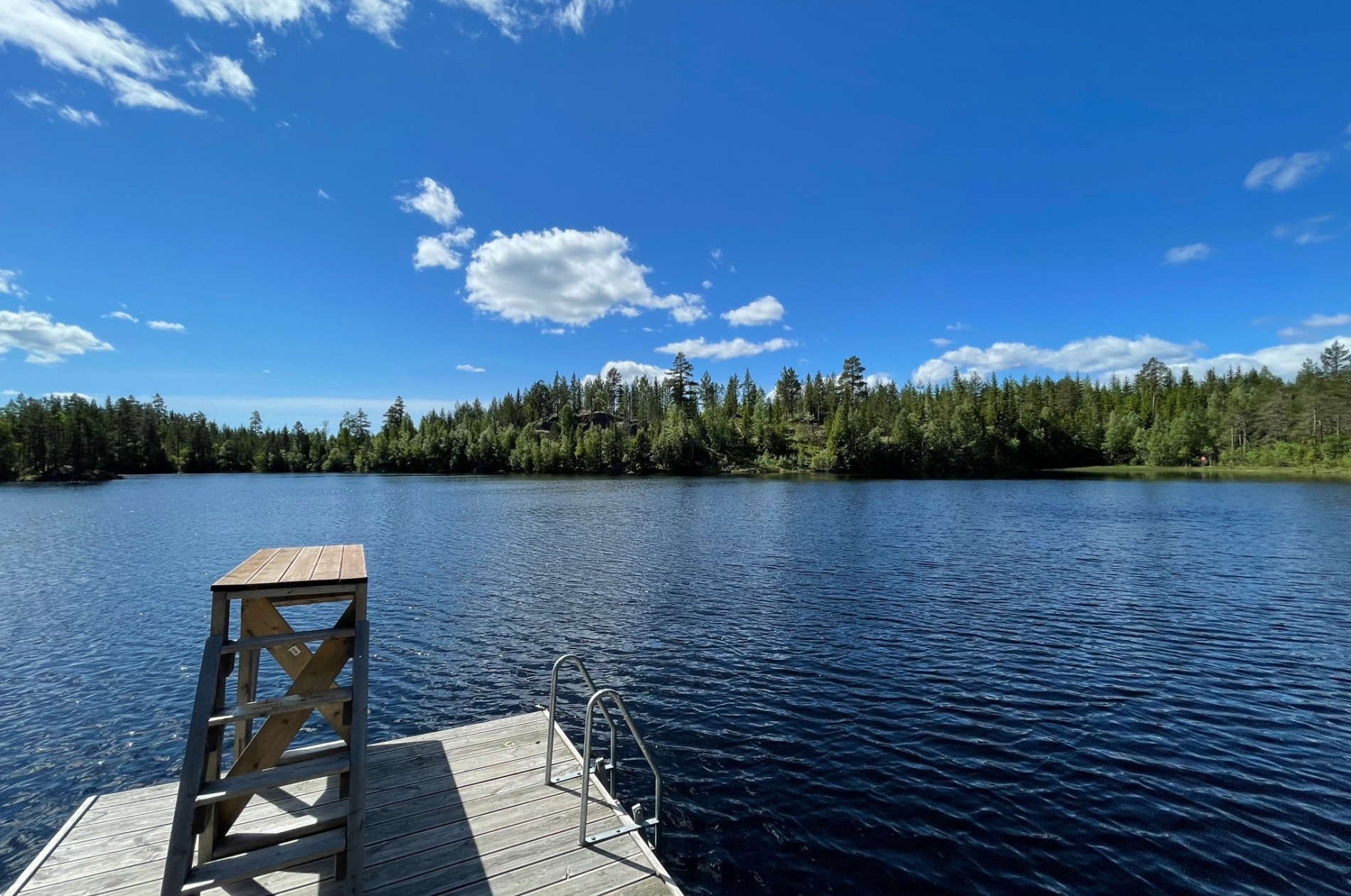 Badebrygga ved Vestre Buttentjern