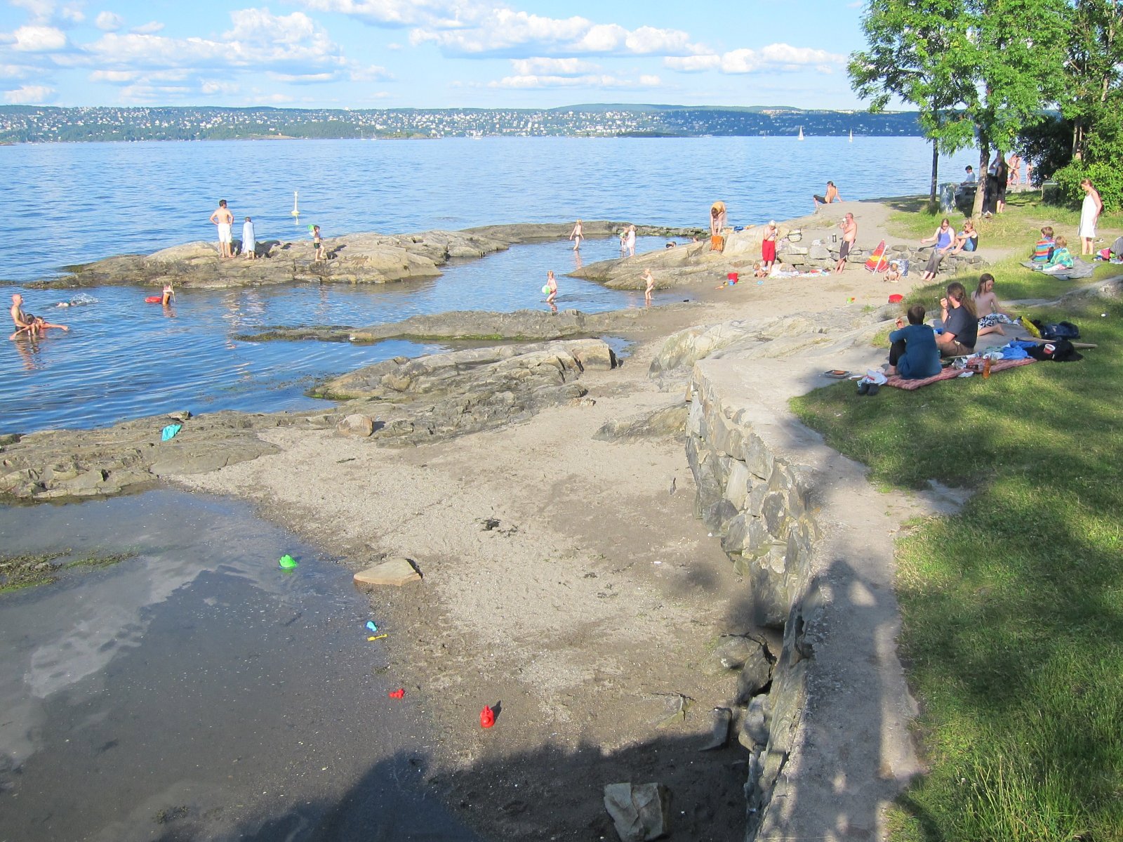 Badeplass med panorama