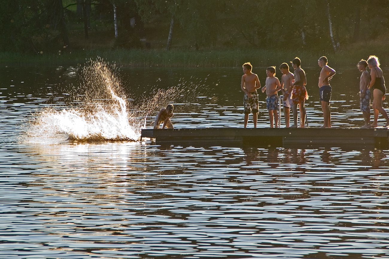 Bading i Bogstadvannet