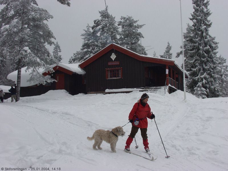 Blåfjellhytta i Kjekstadmarka