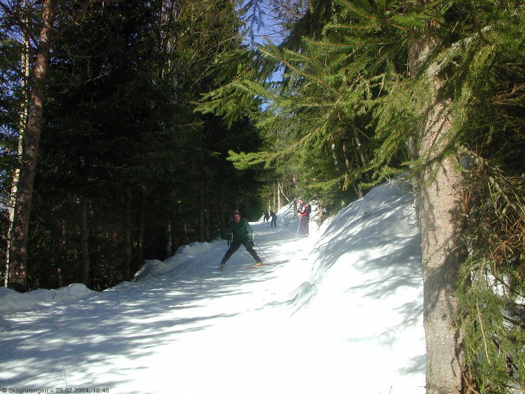 Bratt nedkjøring fra ROS-hytta