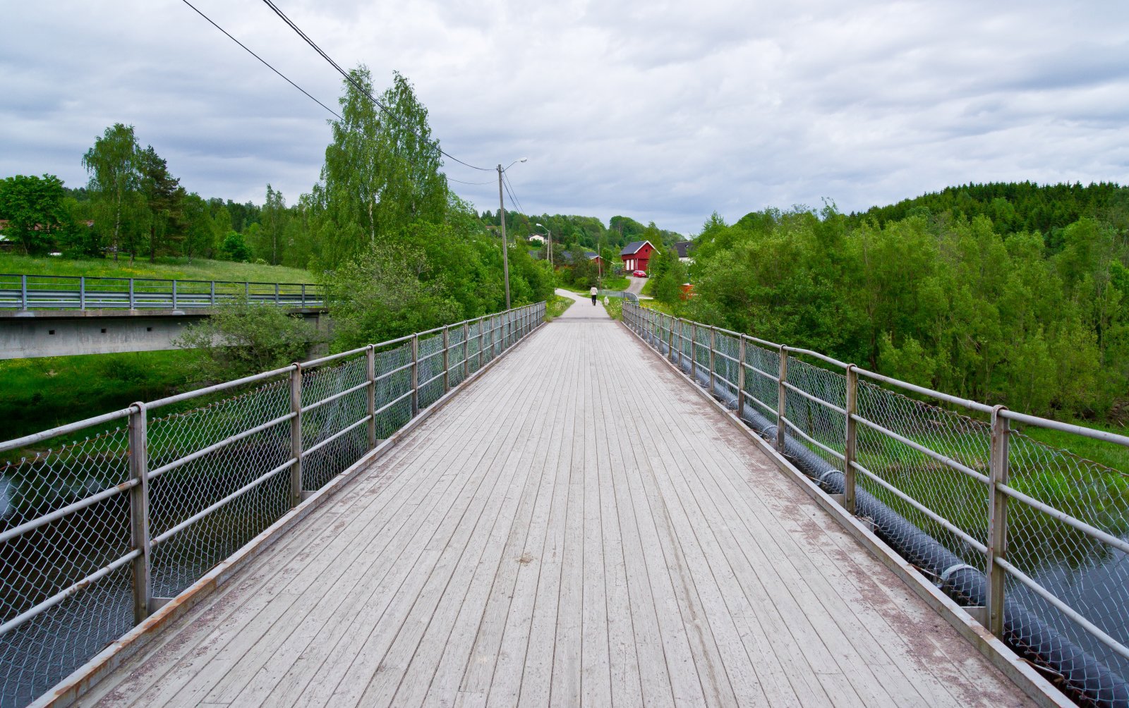 Broen over Nitelva ved Slattum