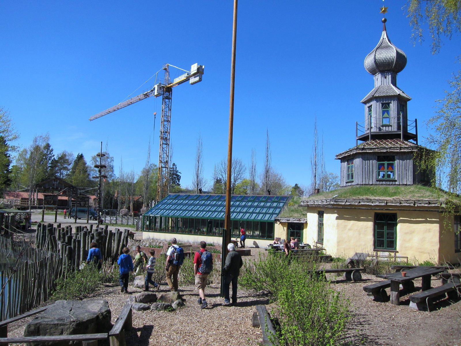 Byggearbeid på Ramme gård
