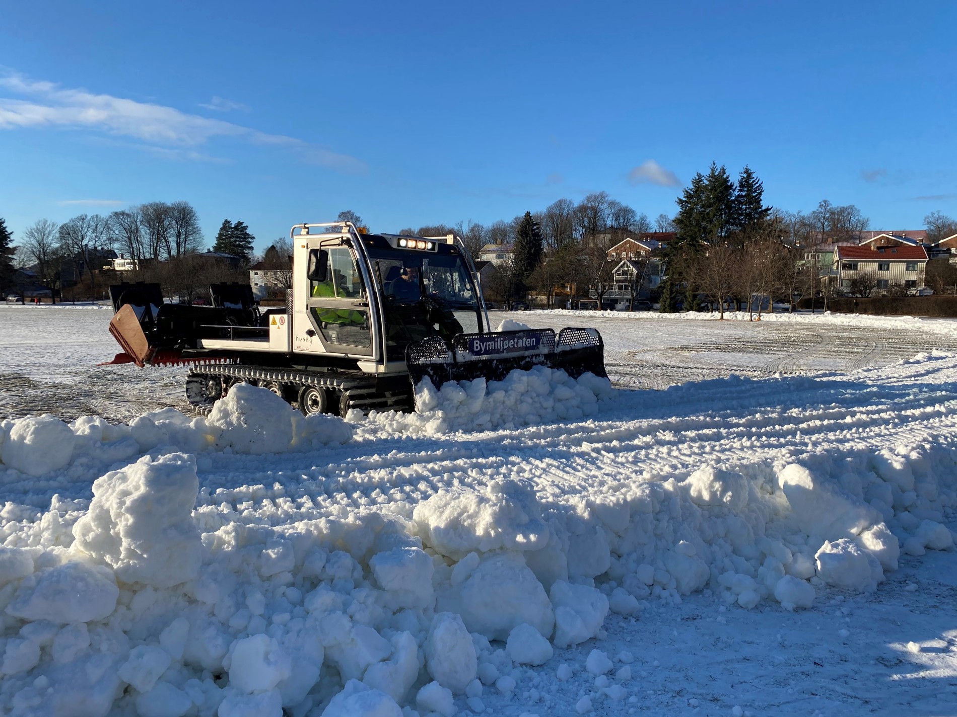 Bymiljøetaten lager løype på Voldsløkka