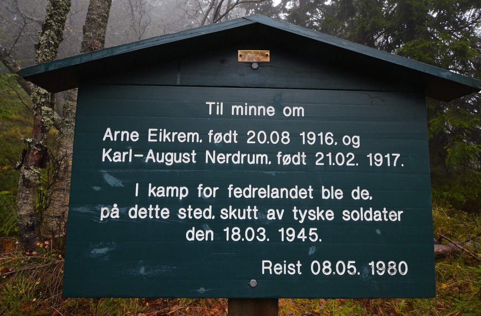 Corona-gruppen: en minnetavle