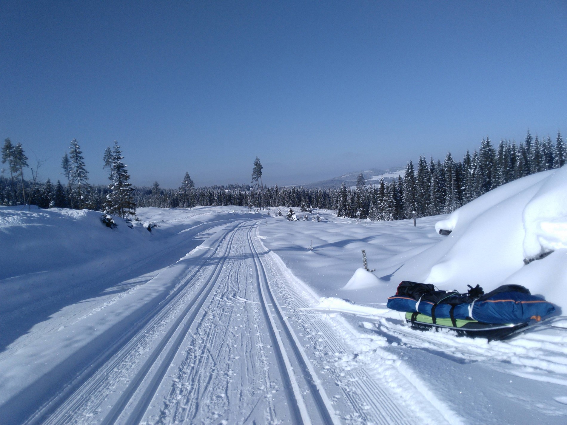 Drømmeforhold med tørr snø og sol