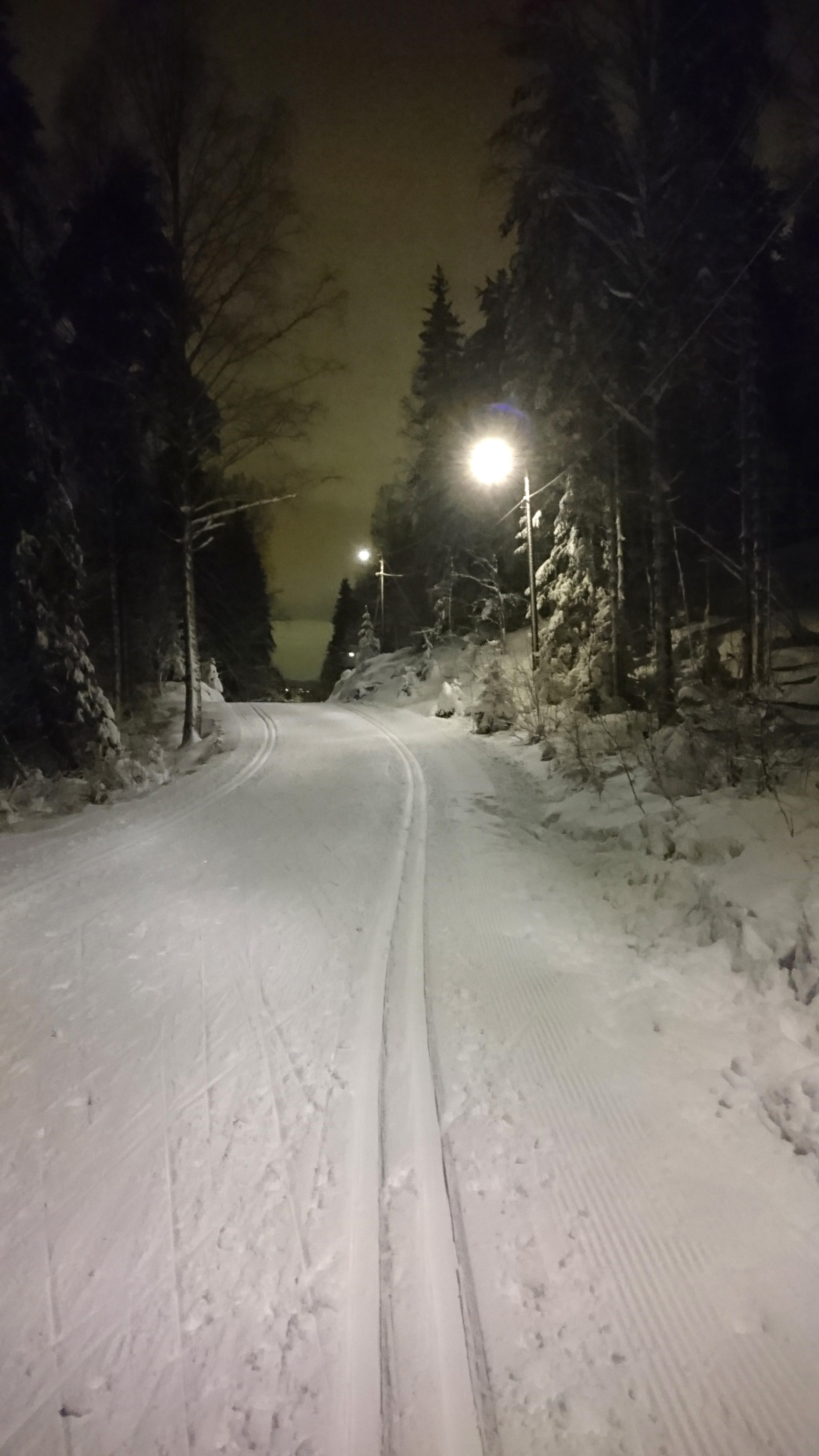En liten pust før bakkene nedover til Skullerud
