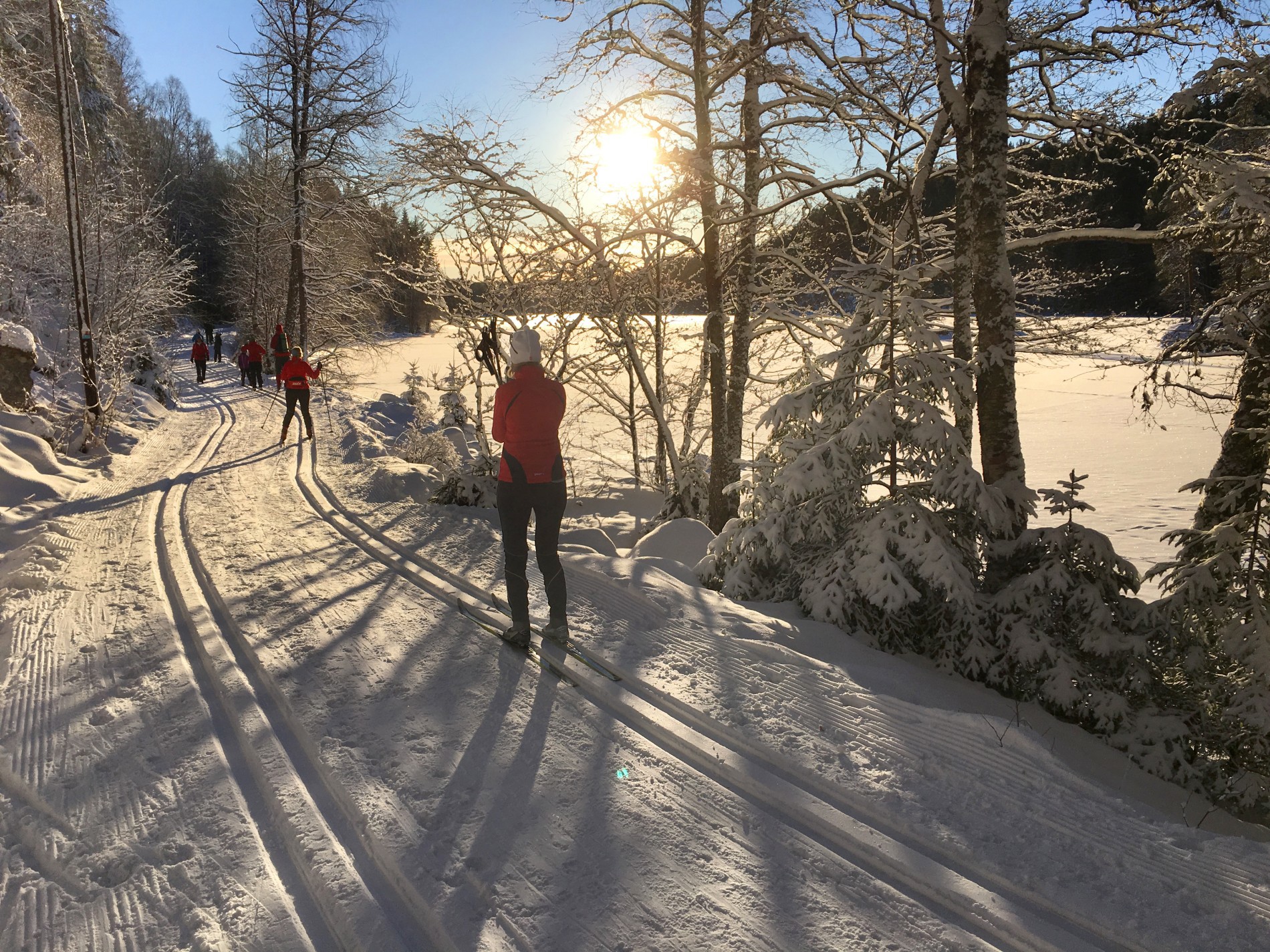 Endelig skiføre i Østmarka