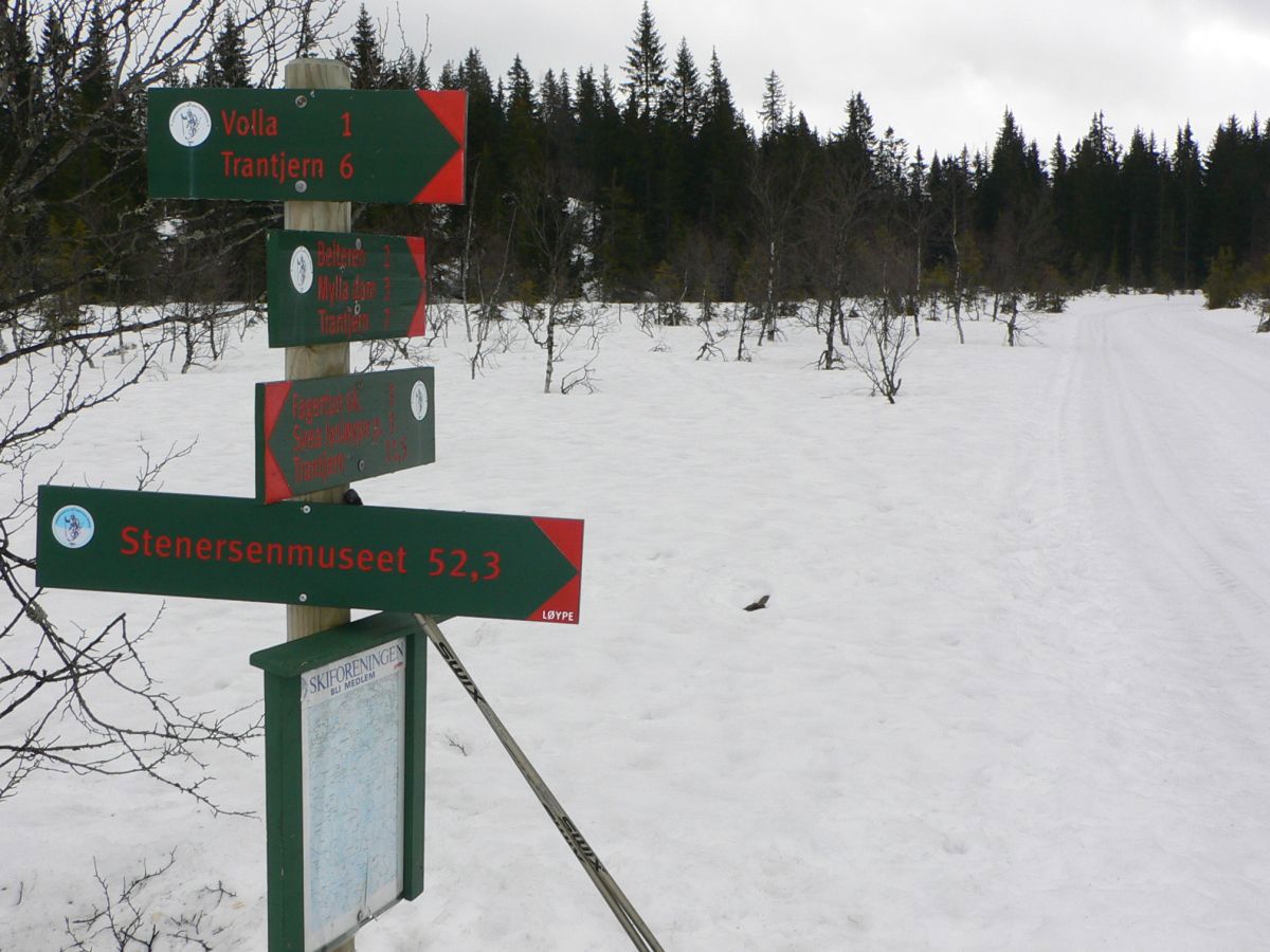 Er dette den lengste skiltede distanse i Nordmarka?