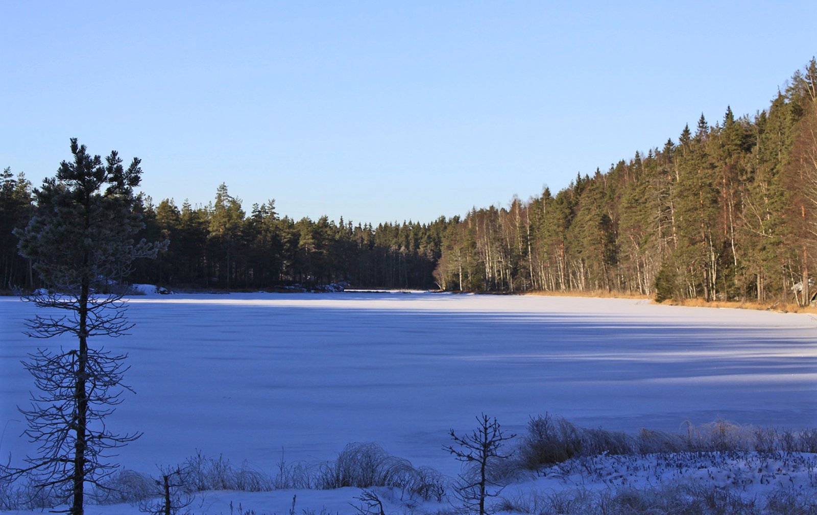 Eriksvann har lukket seg for vinteren