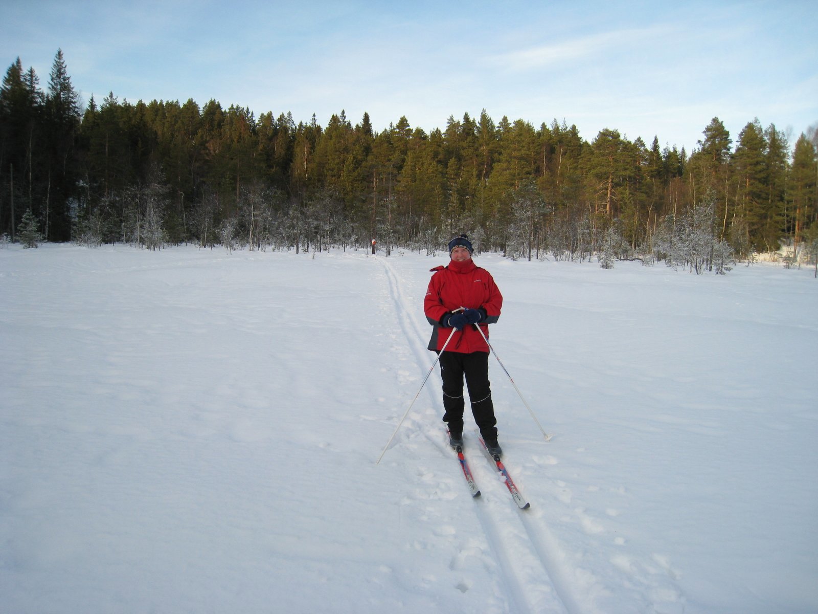 Et enkelt spor inn til skijegerposten