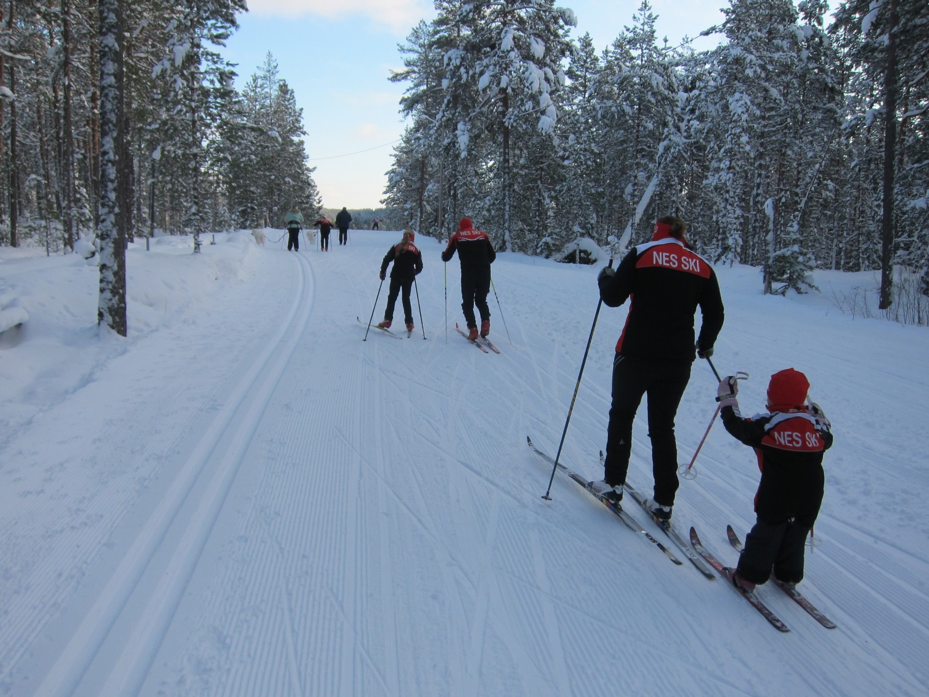 Etter barneskirennet