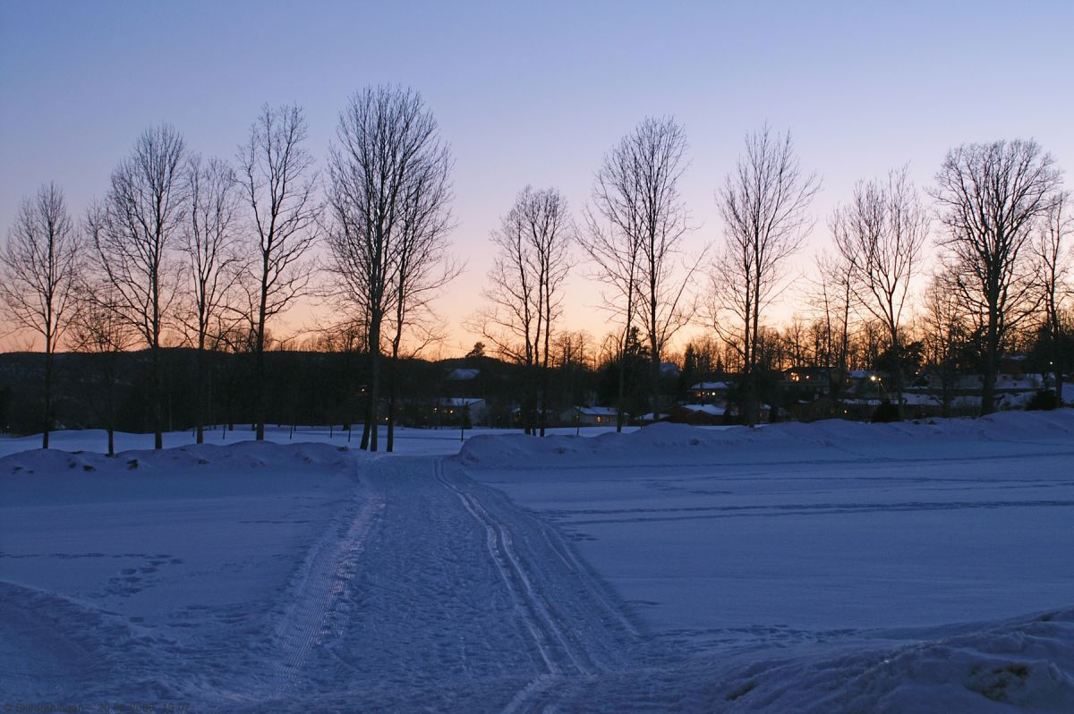Etter solnedgang på golfbanen i Frogn