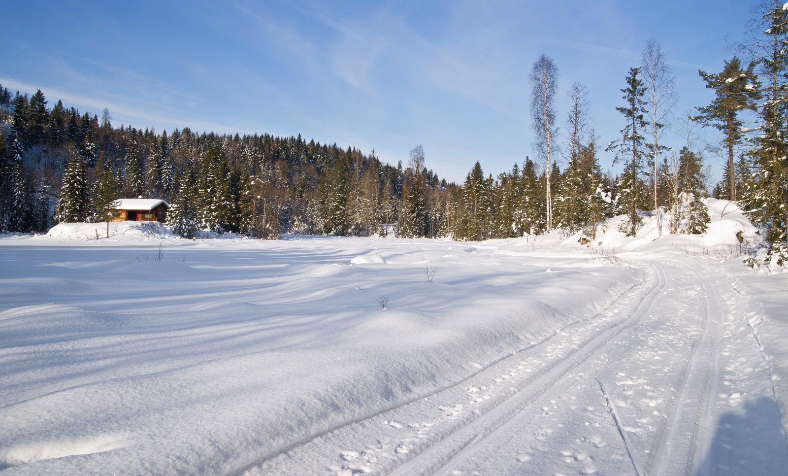 Februardag ved Jonsrudtjern