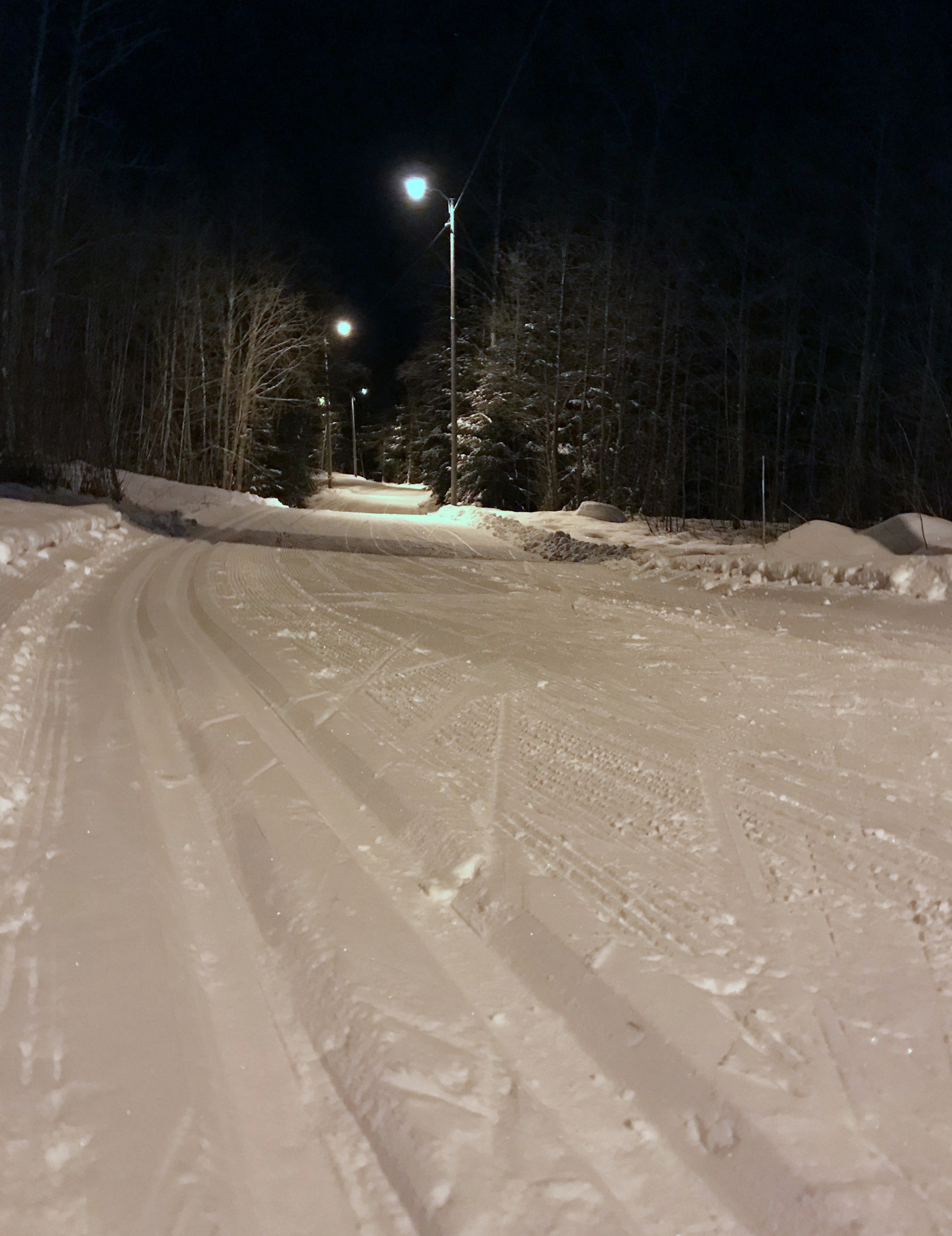 Fine spor i lysløypa