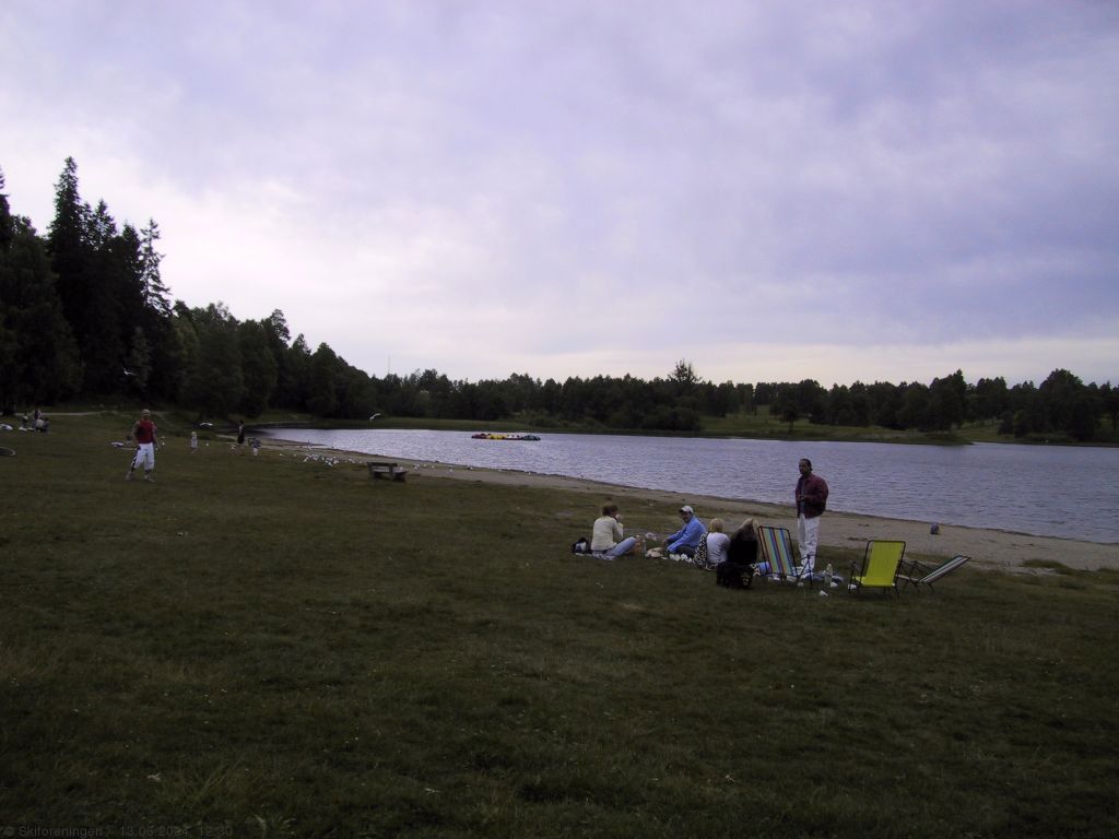 Fint å bade i Bogstadvannet