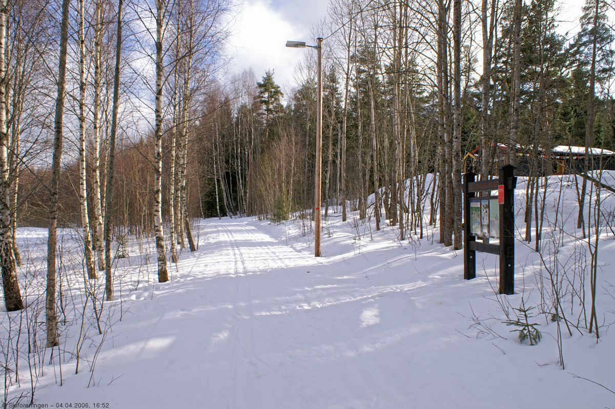Fint klisterføre i lysløypen på Bjørndal