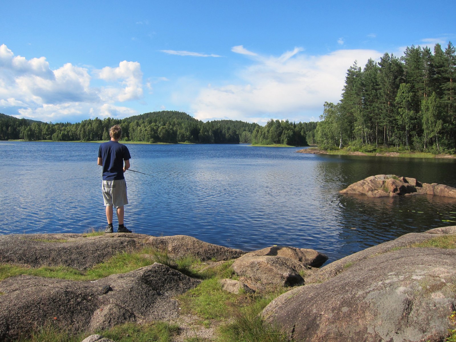 Fiskelykke ved Røskestadvannet