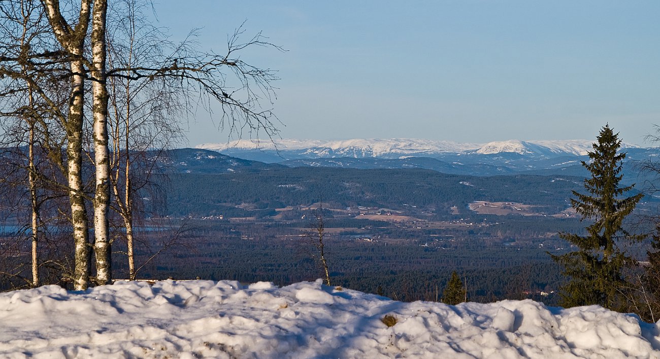 Fjellutsikt fra Kleivstua på julaften