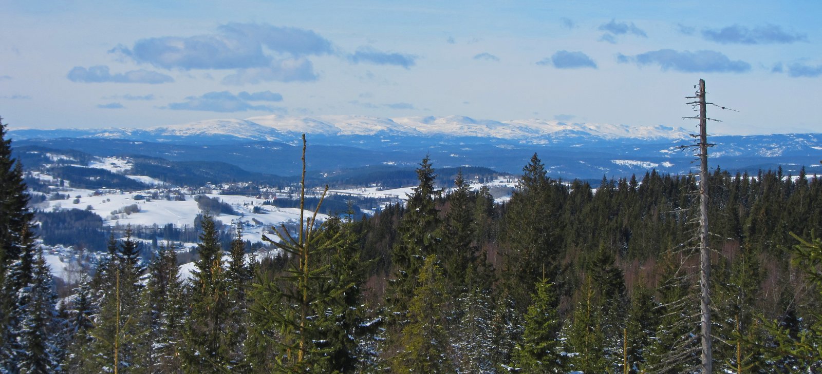 Fjellutsikt fra løypestart