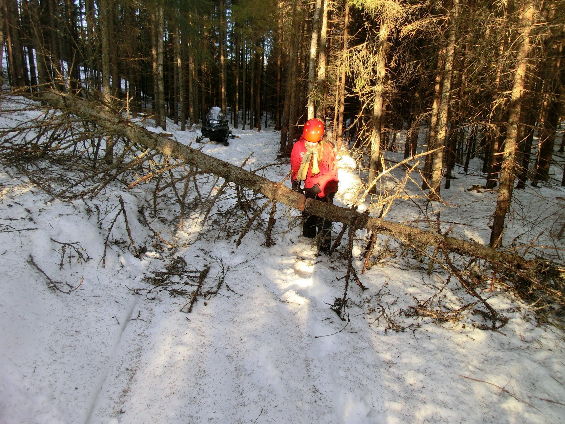 Fjerning av hindre over Tiuråsen