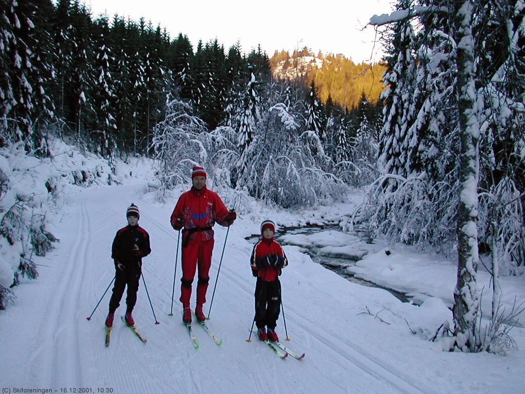 Flott, men litt skarpt tørrsnøføre i Sørkedalen