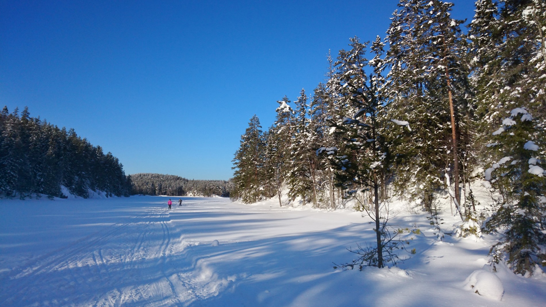 Flott over Langvann nå