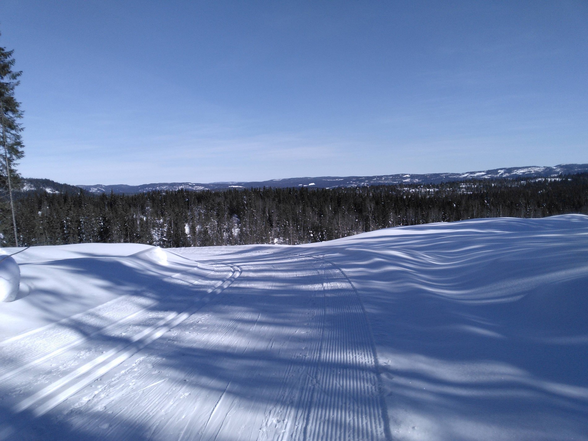 Flott utsikt fra Snøploghøgda