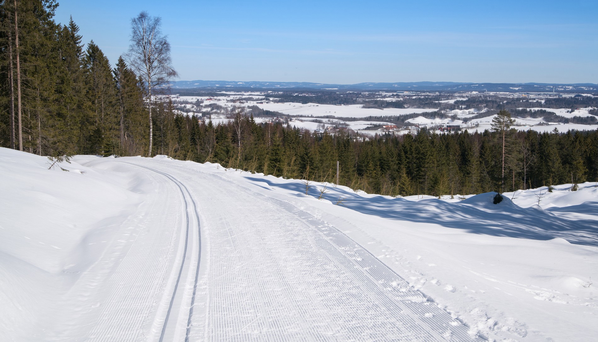 Flott utsikt over Romerike