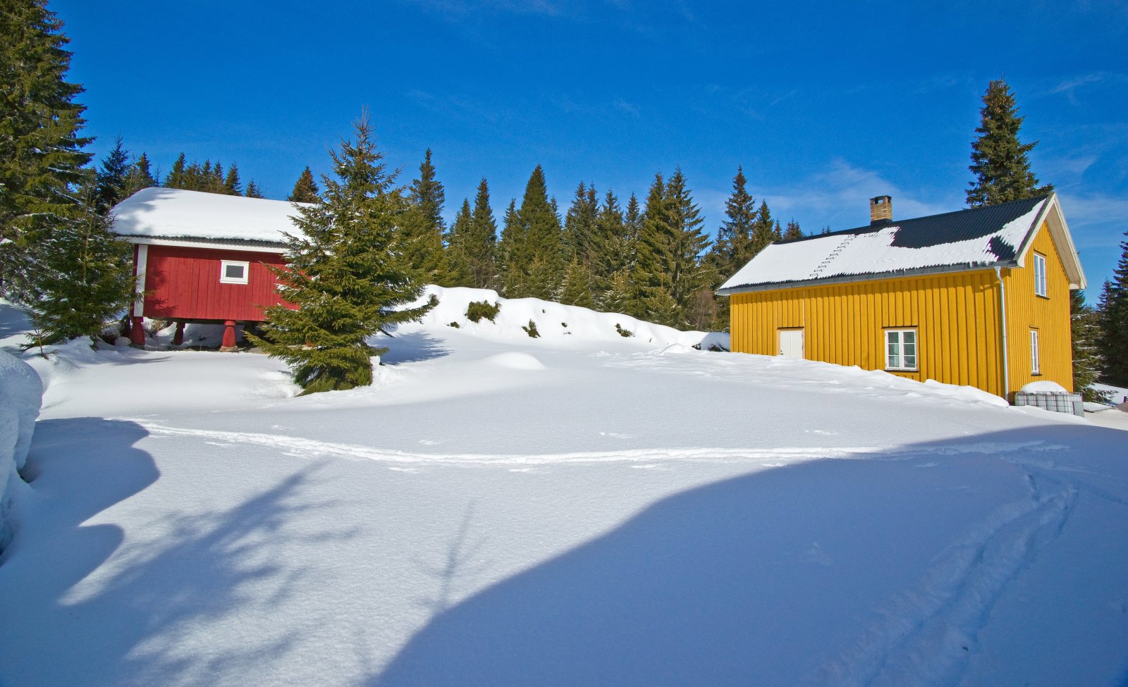 Flott vinterdag ved Håkenstadsætra