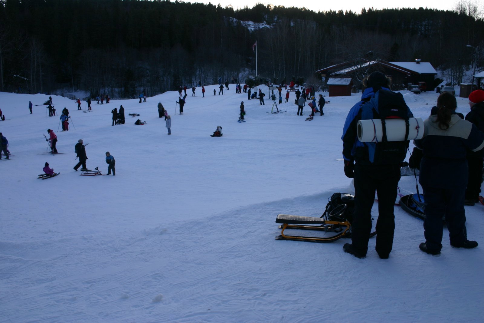 Folksomt ved Skullerudstua