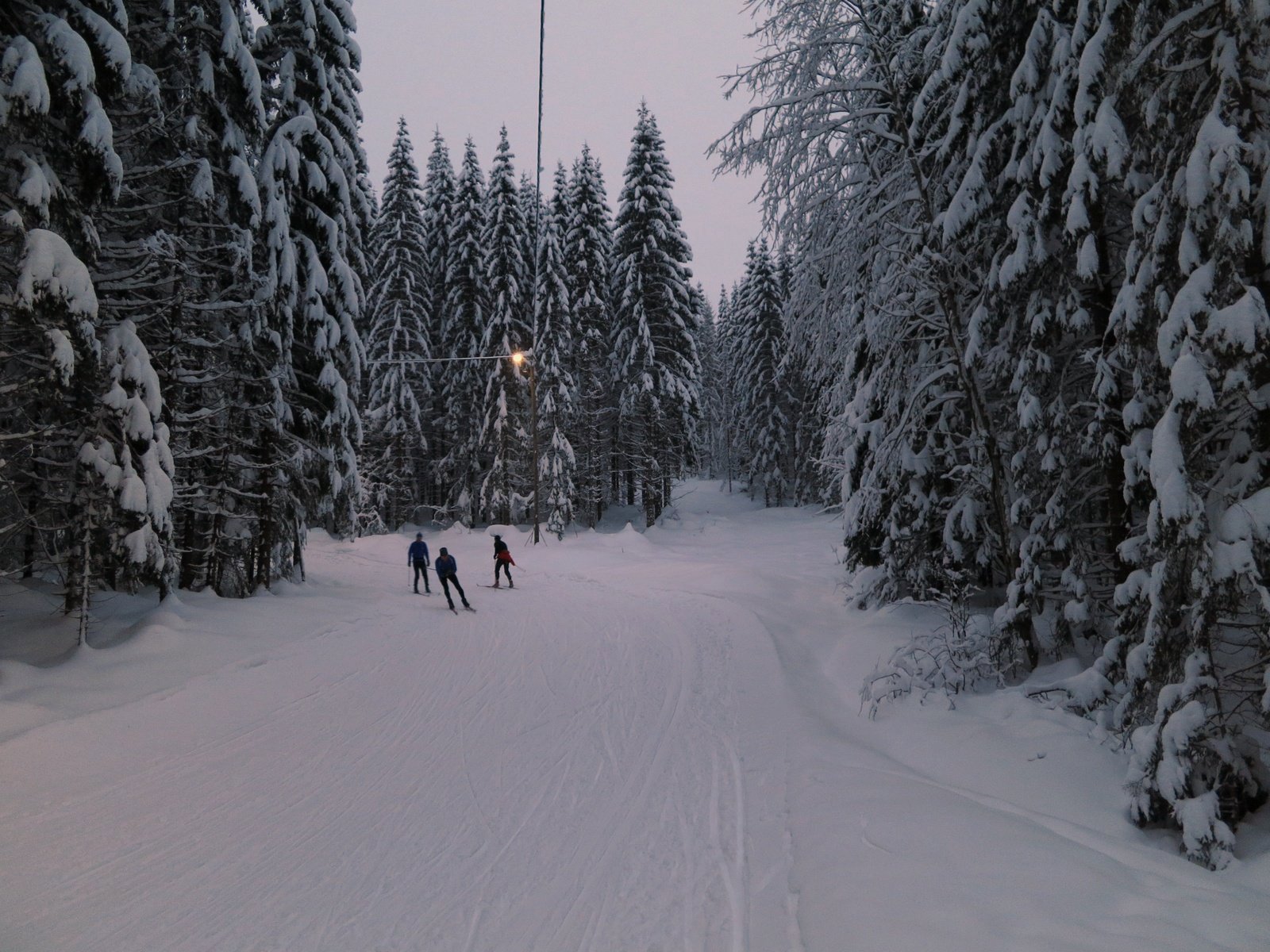 Forbedringer i lysløypen på Vestmarksetra