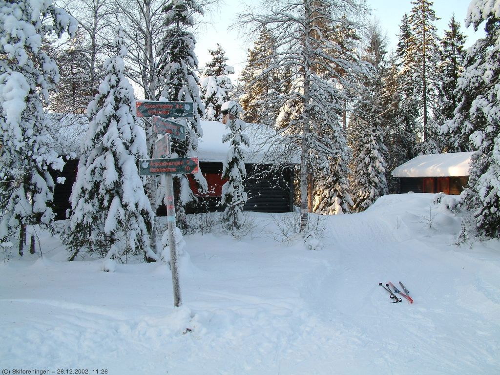 Fra løypekrysset foran Spikertjernhytta