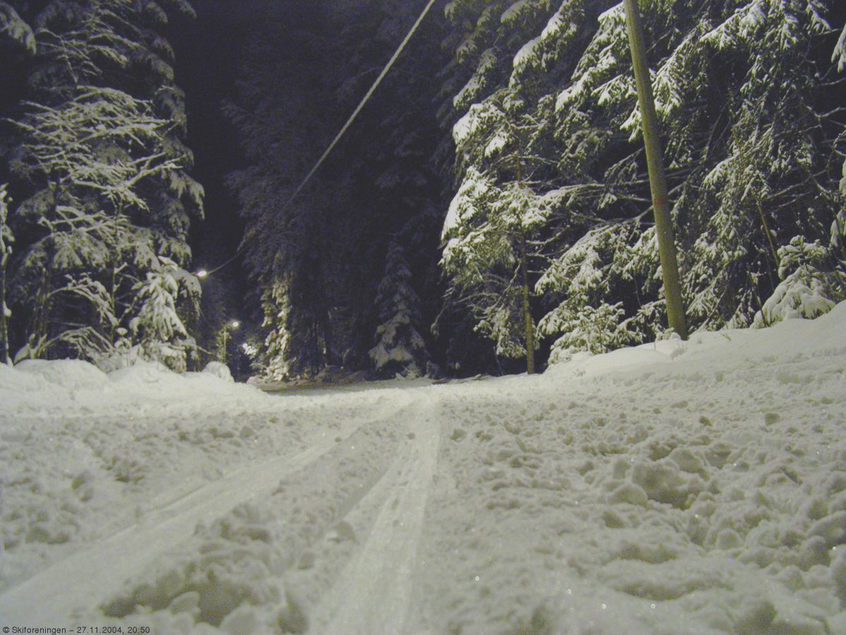 Fra lysløypa på Fossum