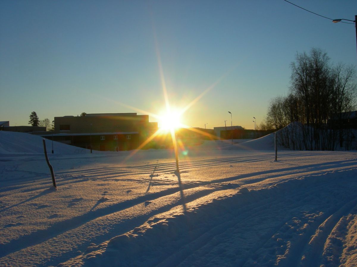 Fra lysløypa på Spikkestad