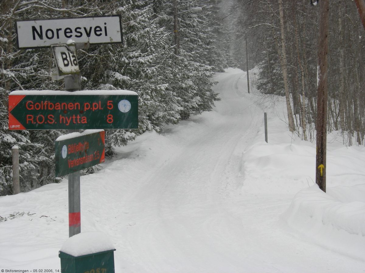 Fra skiløypa Kjekstad - Blåfjellhytta