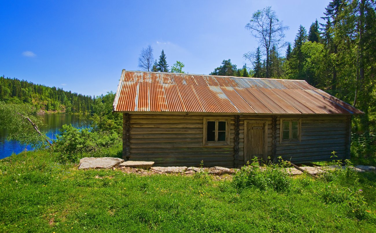 Gammelt hus ved Skardtjern