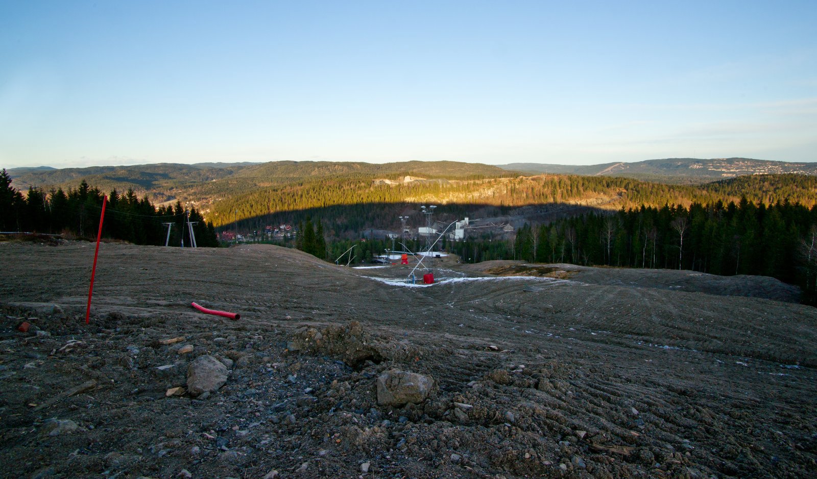 Ganske bart i bakken
